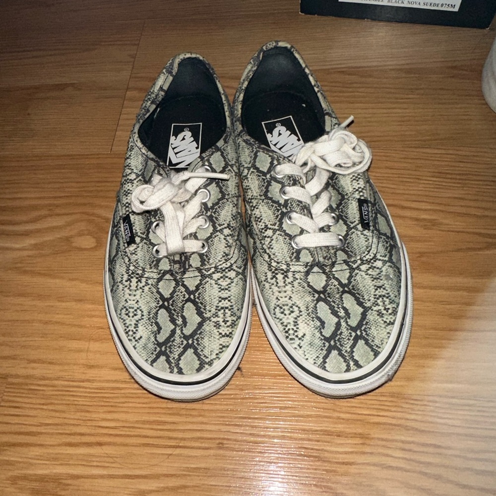 Snakeskin vans